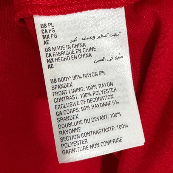 Style & Co Women’s Size Petite Large PL Real Red Sleeveless Embroidered Top New - Picture 5 of 8